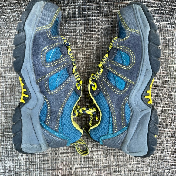 LLBean Toddler Boy’s 10 Blue/Yellow Fabric Athletic Lace Up Hiking Sneakers - Picture 11 of 12